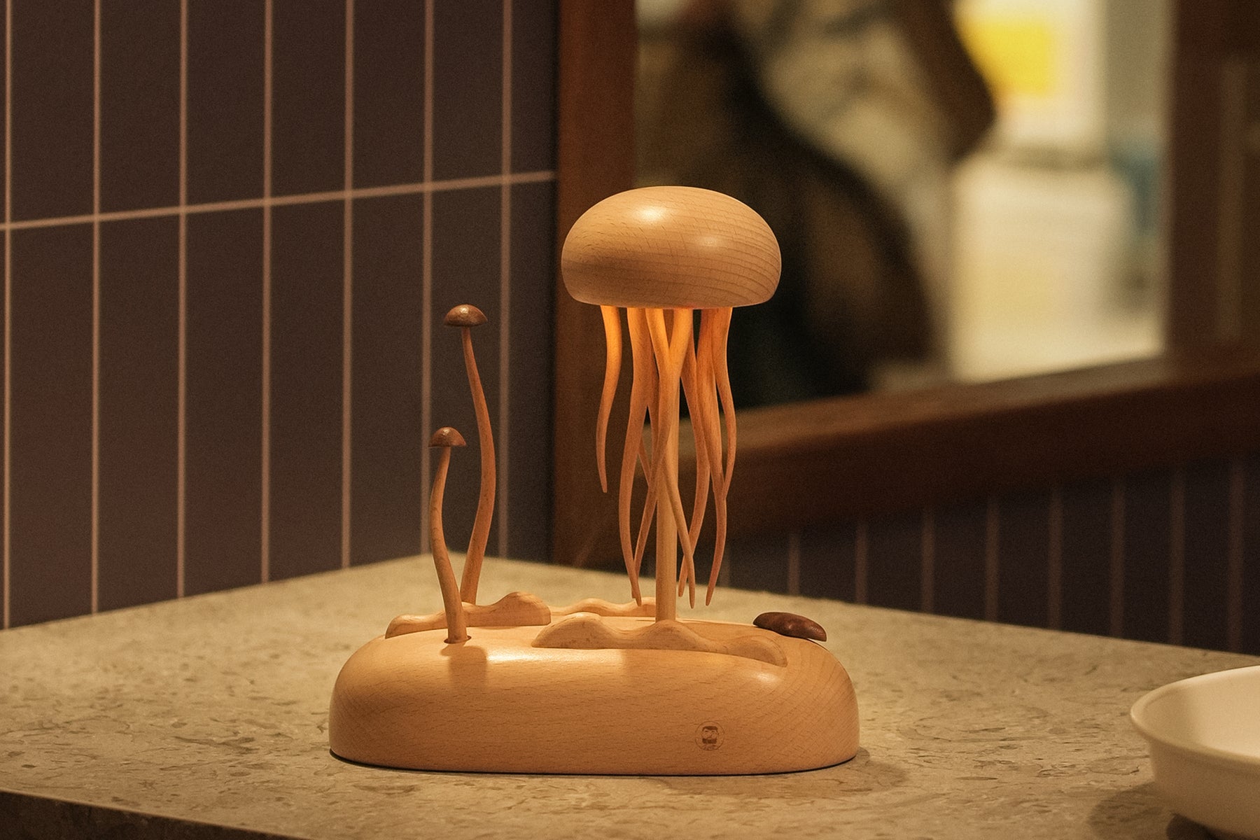 Wooden Jellyfish Lamp