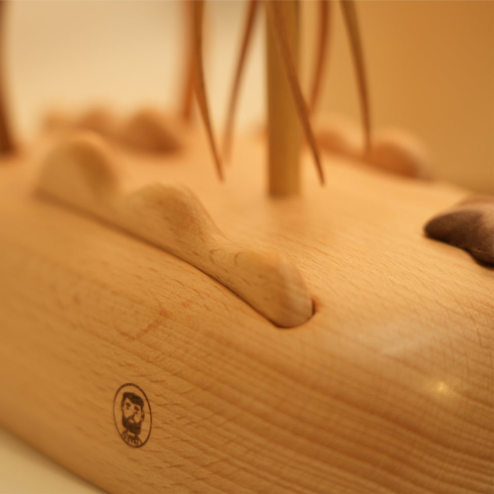 Wooden Jellyfish Lamp